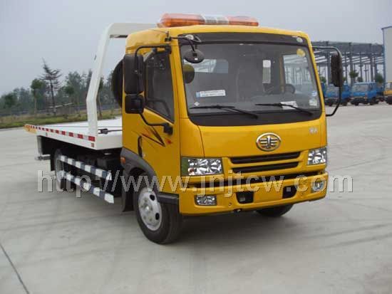 解放平板一拖二清障車(加長型)