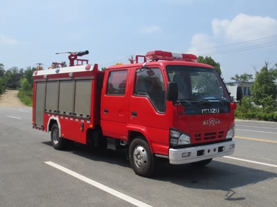 國六五十鈴3噸泡沫消防車圖片