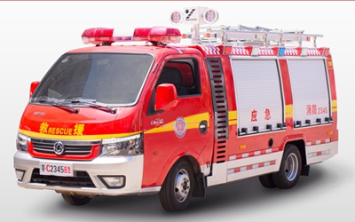 國六東風途逸細水霧消防車圖片
